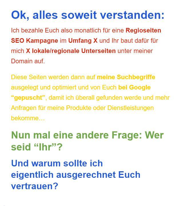 Google my Business für  Bern
